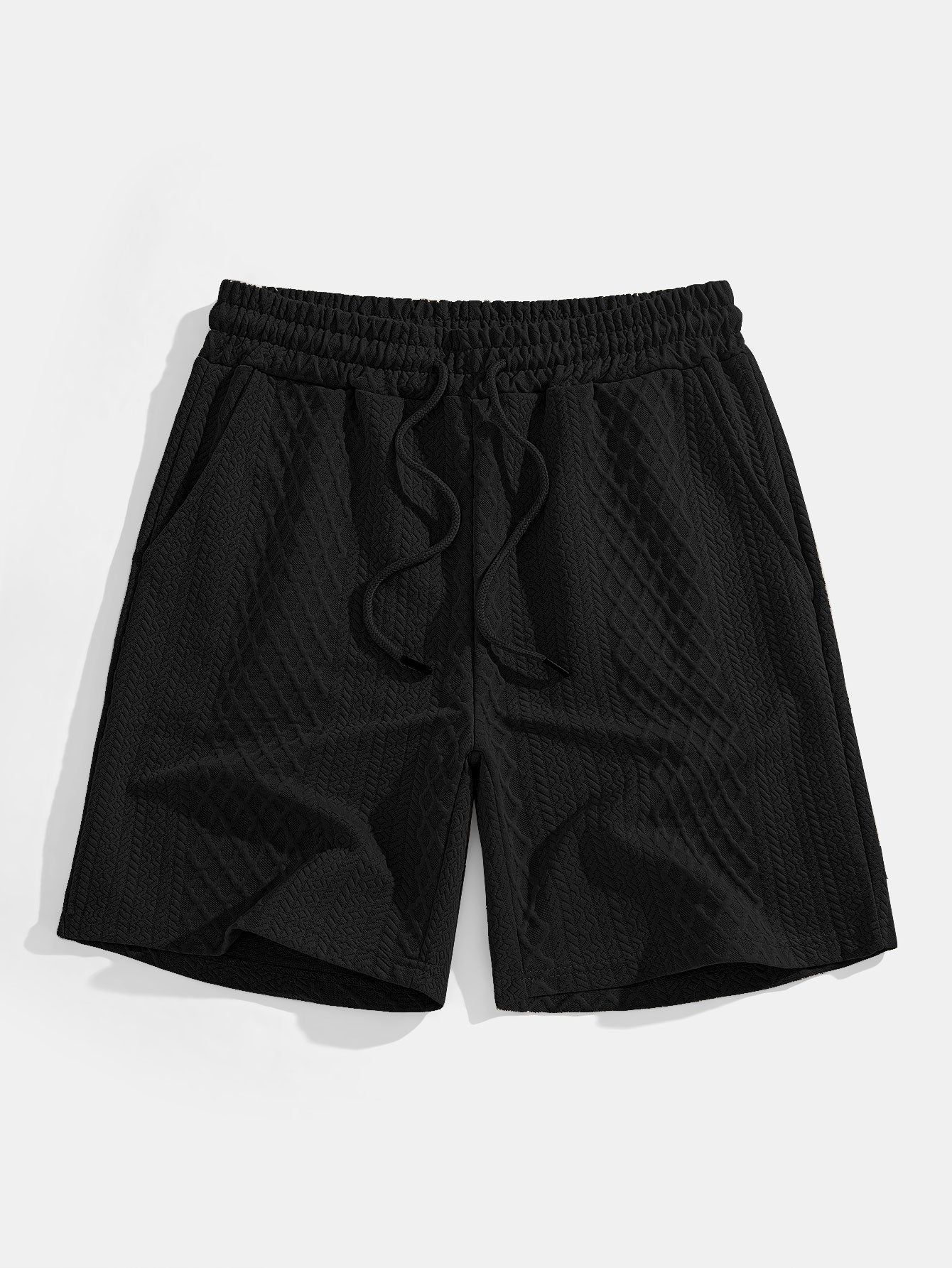 Geometrinen Timanttikuvioitu Polo & Shortsit -setti