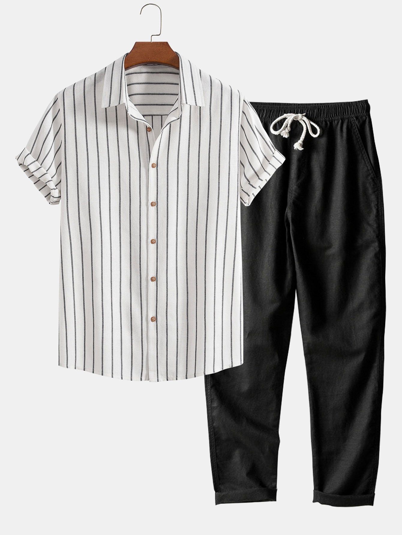 Pellava Stripe Setti