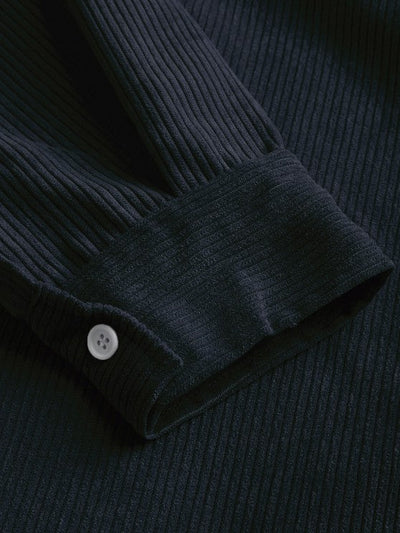 Miesten Puolinappi Corduroy Paita