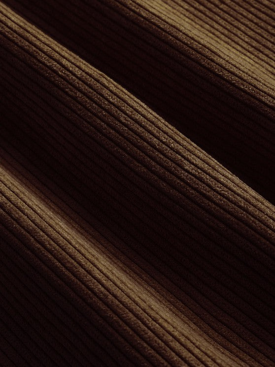 Miesten Puolinappi Corduroy Paita