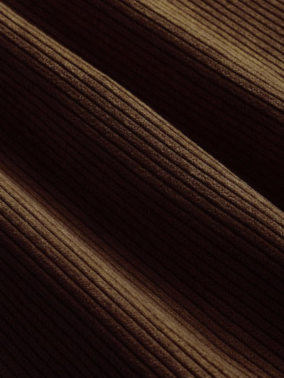 Miesten Puolinappi Corduroy Paita