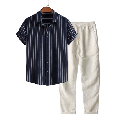 Pellava Stripe Setti