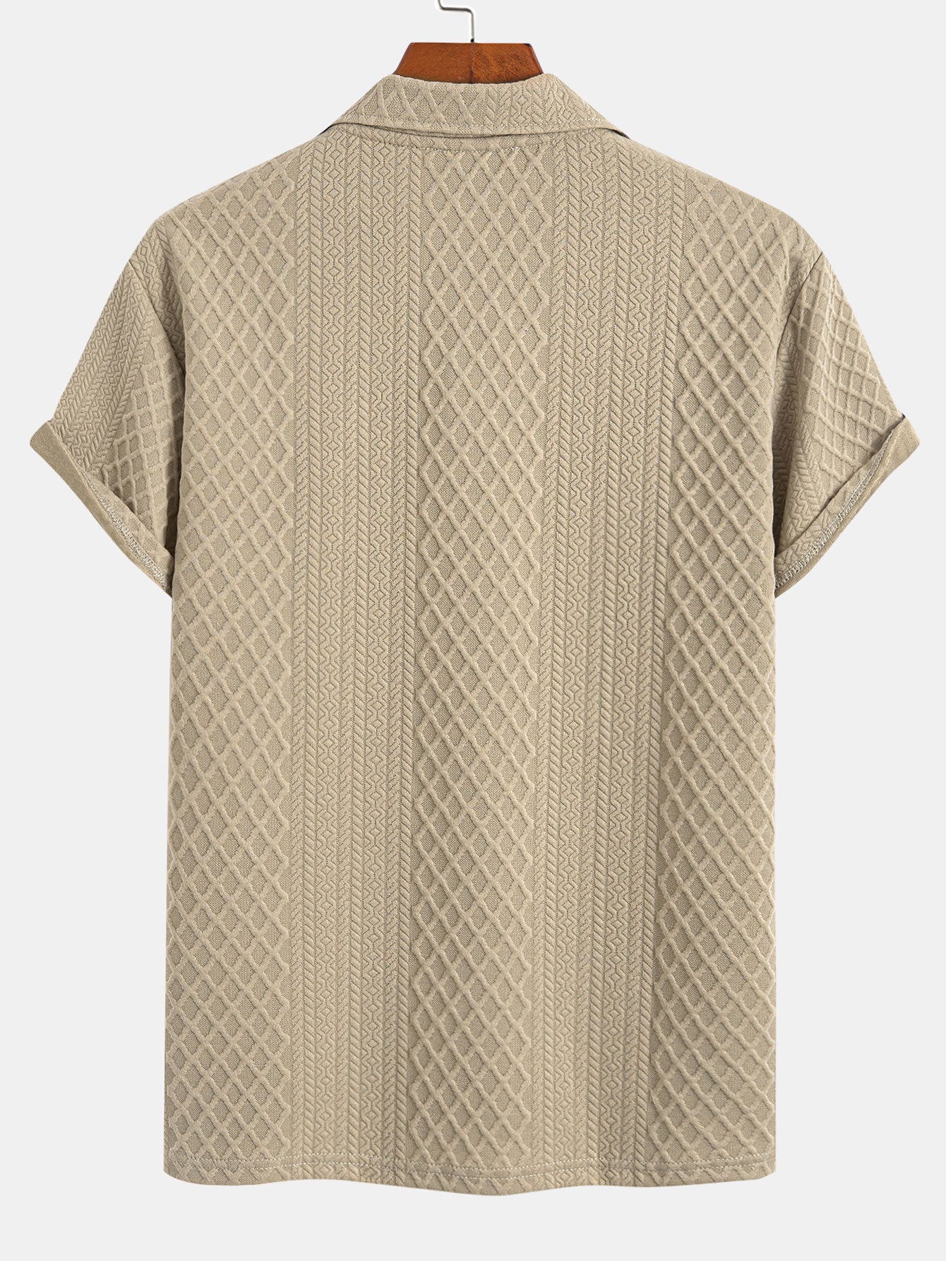 Geometrinen Timanttikuvioitu Polo & Shortsit -setti