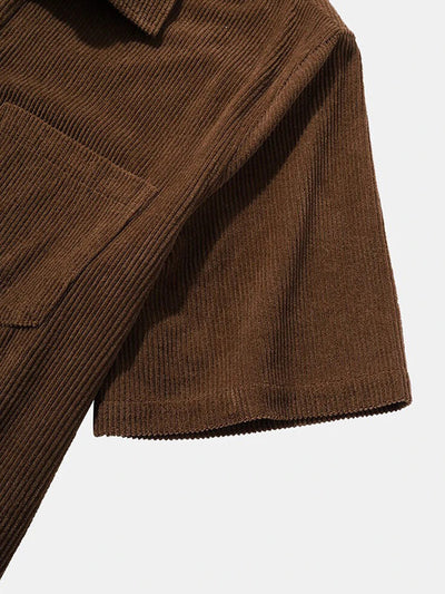 Miesten Corduroy lyhythihainen paita