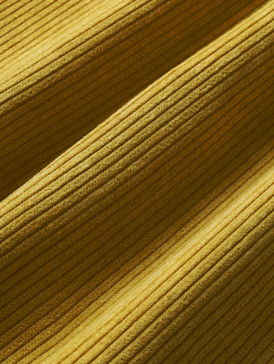 Miesten Puolinappi Corduroy Paita