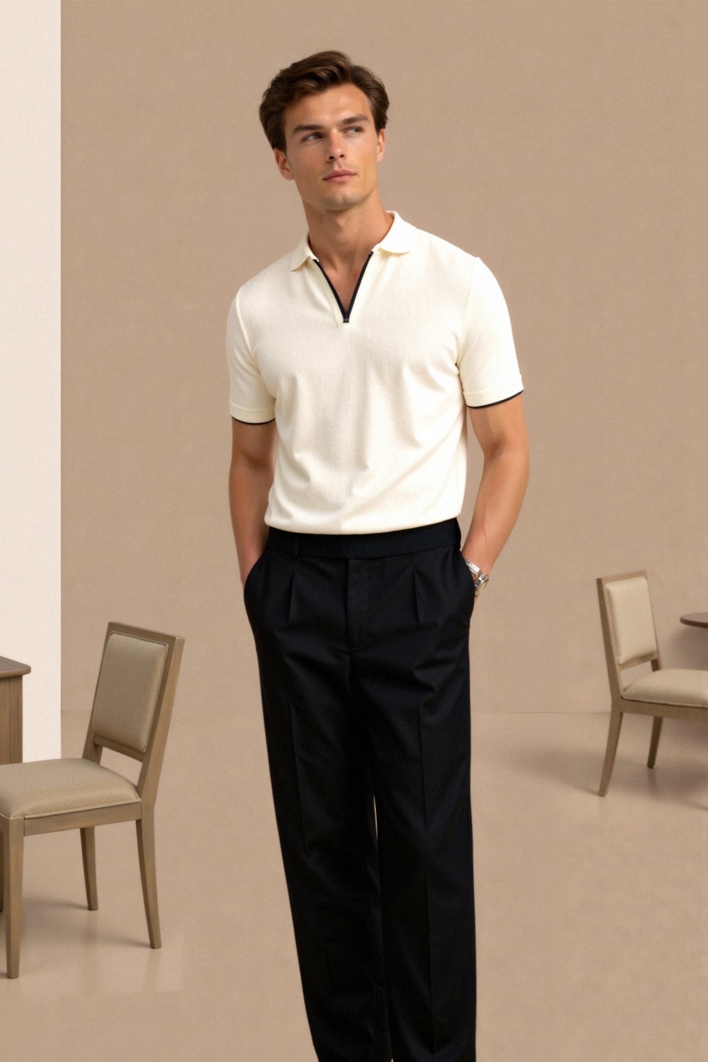 Aava™ Slim Fit Hihaton Pikeepaita