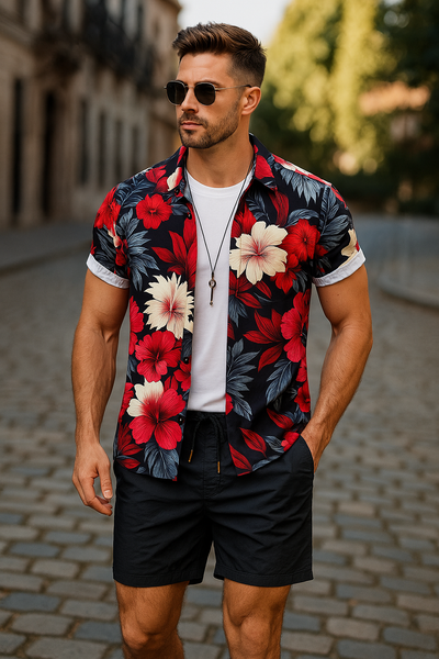 Aloha™ Trooppinen Kukkaprintti -setti