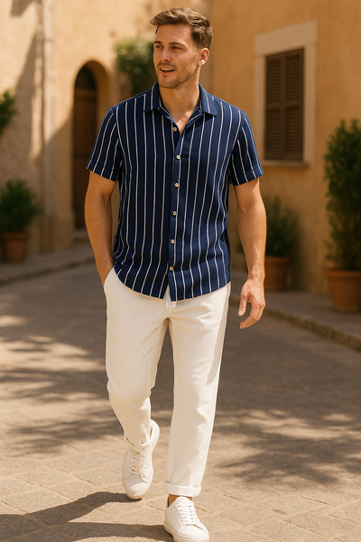 Pellava Stripe Setti