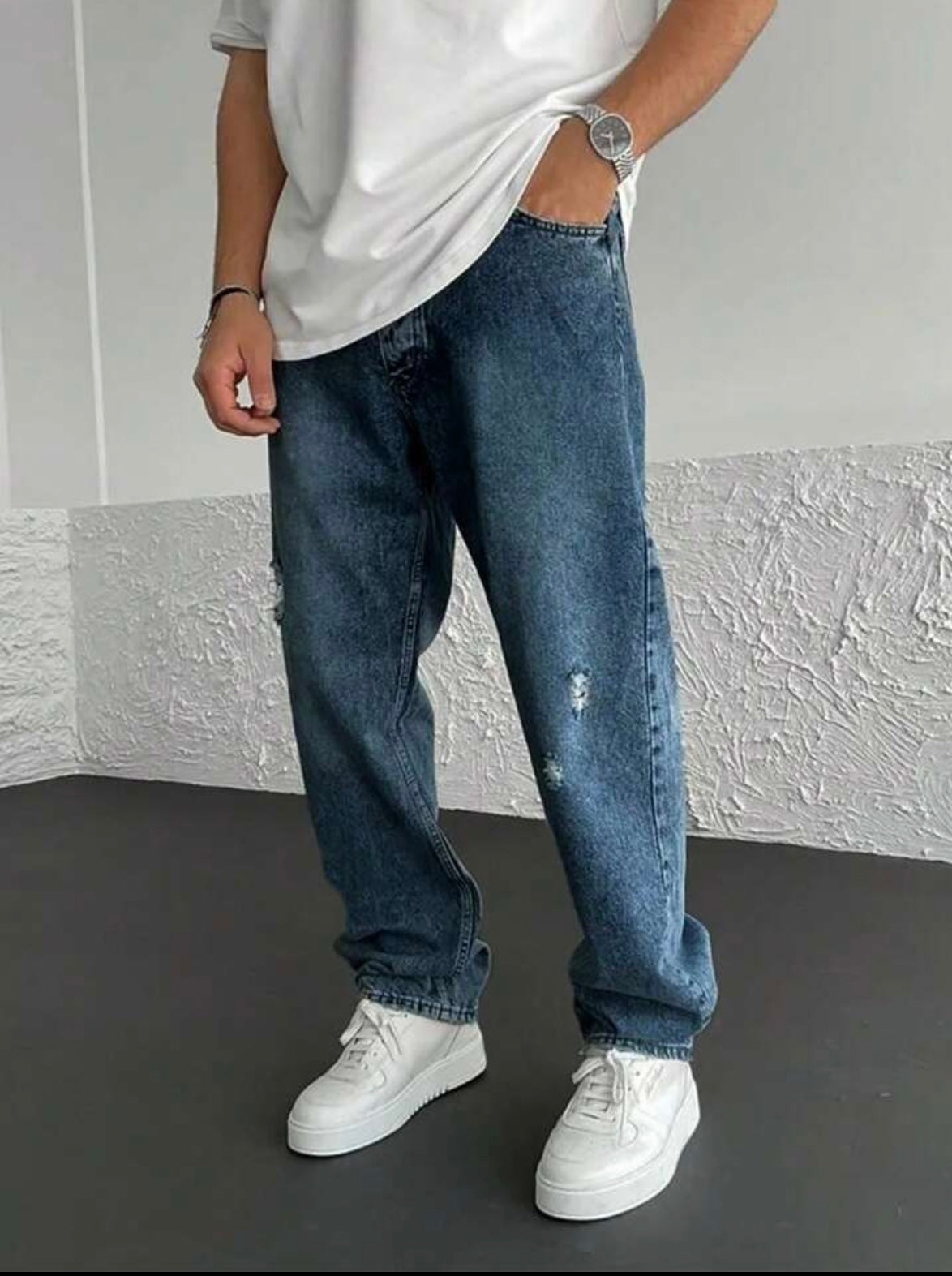 Feeco Denim Loose Farkut