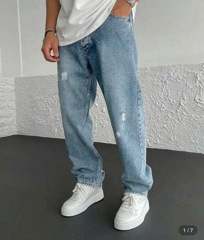 Feeco Denim Loose Farkut