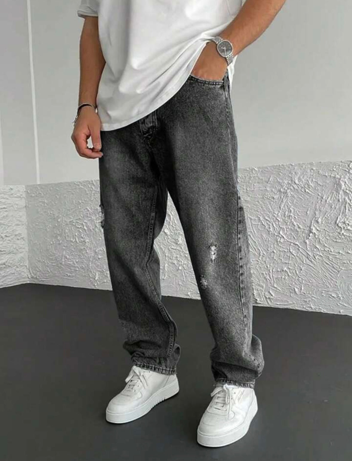 Feeco Denim Loose Farkut