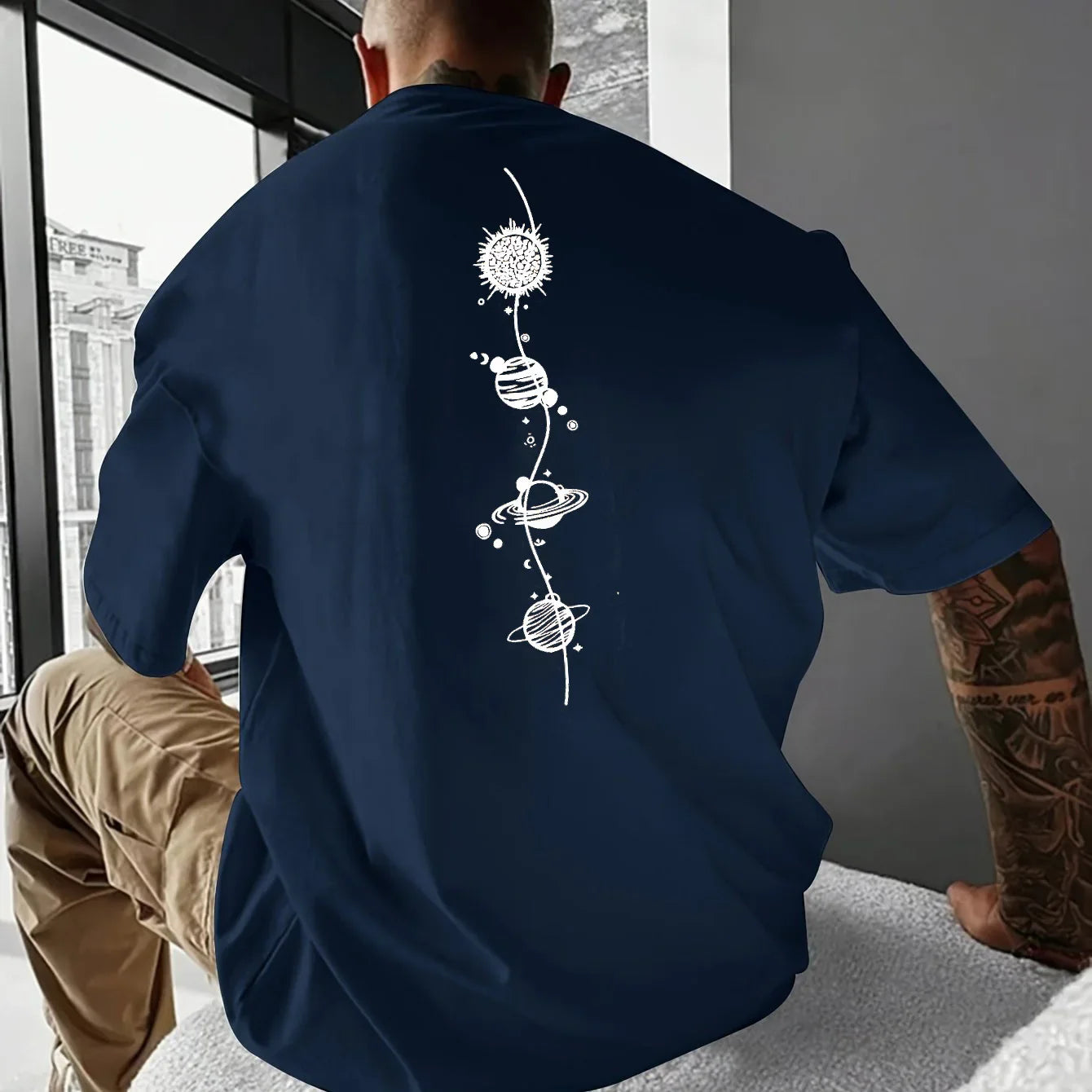Orbit™ Puuvillainen Planeetta-T-paita